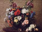 Henri Fantin-Latour, Latour Bouquet of Diverse Flowers